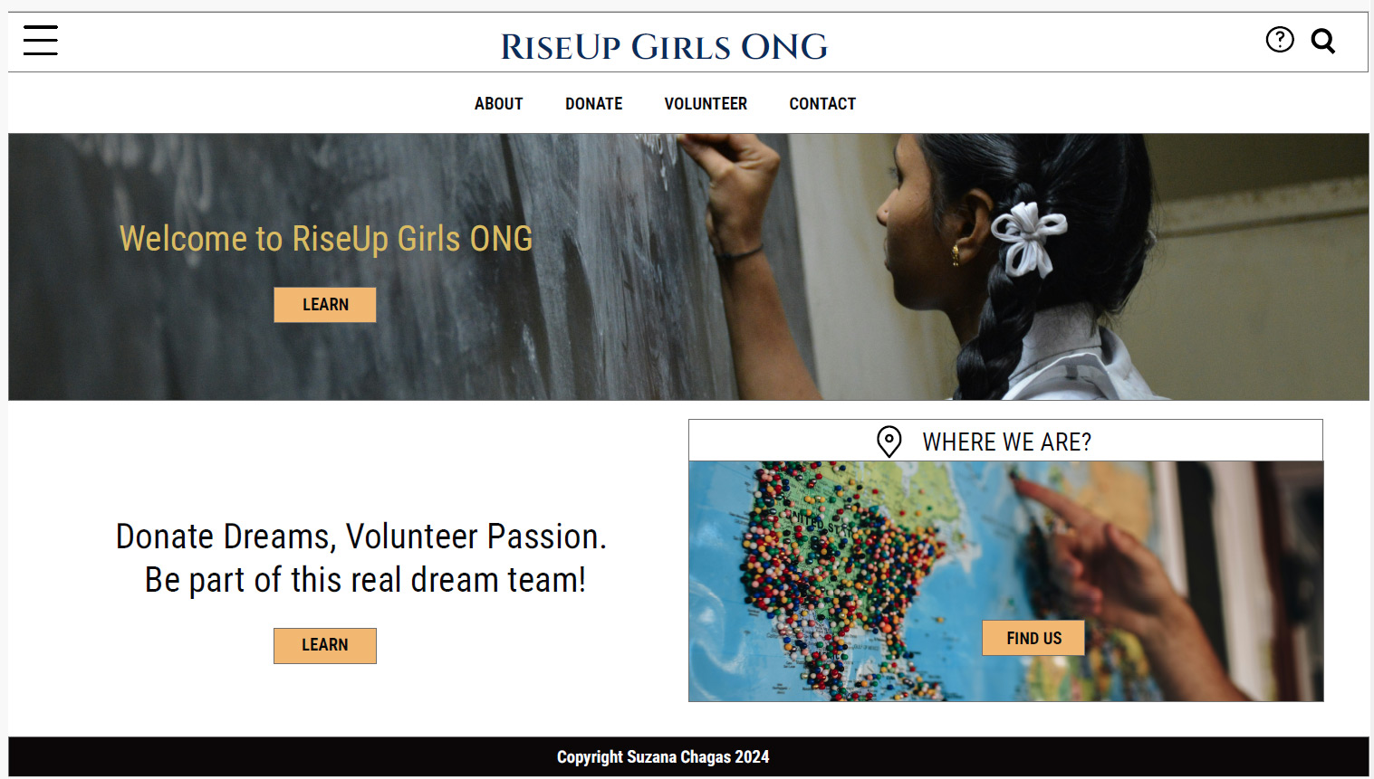Sustainable Development Goals Website Prototype — responsive web mockup