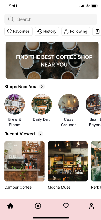 Design process and user journey mapping